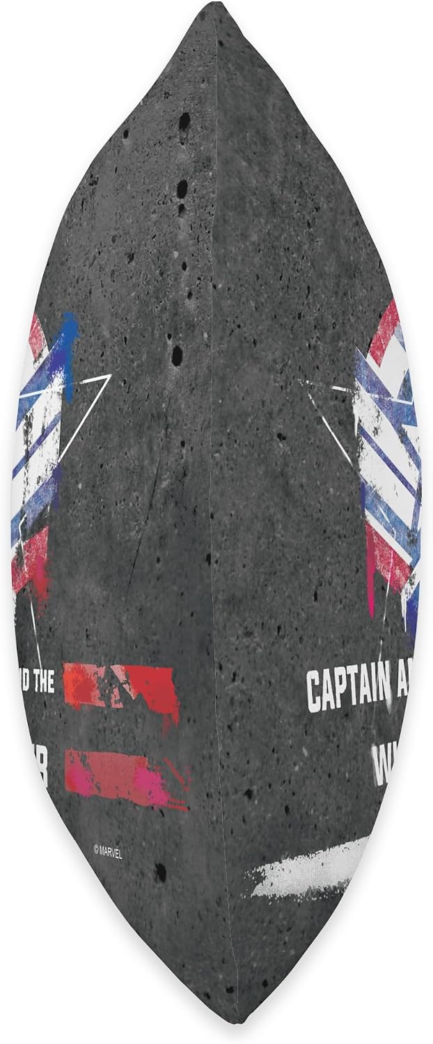 Marvel Captain America and the Winter Soldier Spray Paint Throw Pillow