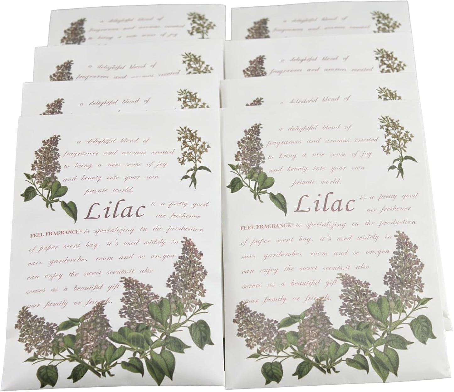 Scented Sachet for Drawers and Closets,Lot of 8 (Lilac)