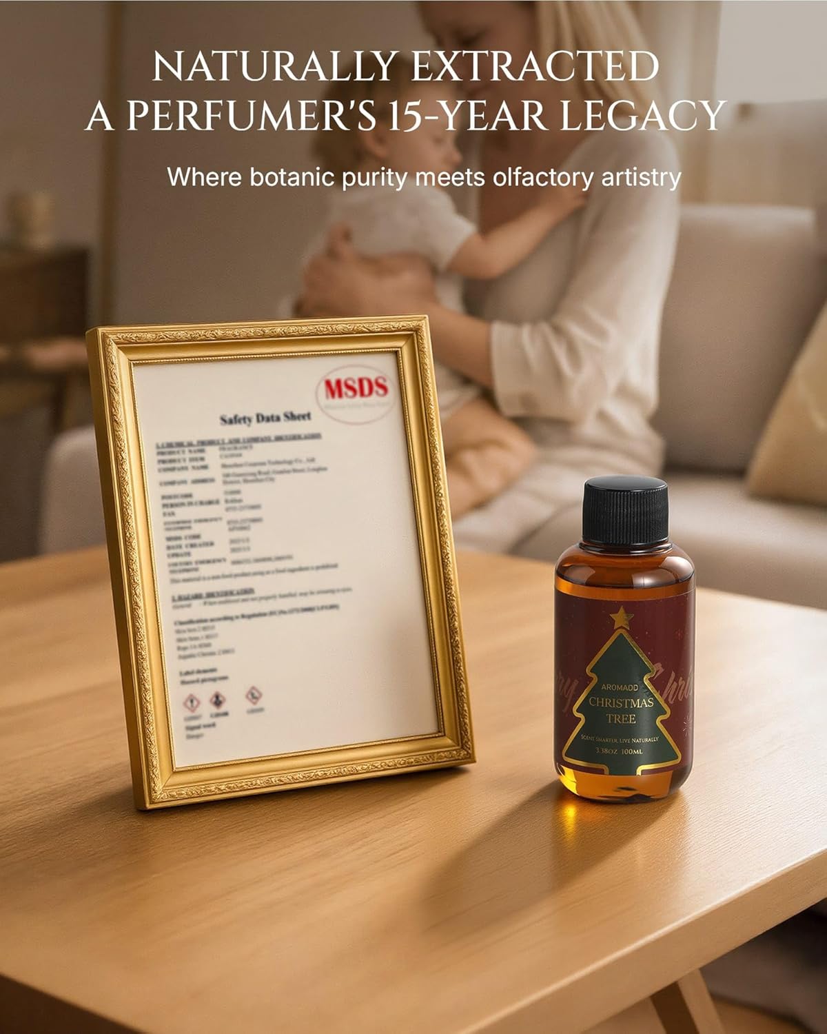 Aromadd Aromadd Christmas Tree Diffuser Oil Inspired by Luxury Hotel Scent, Essential Oils for Waterless Diffuser, Festive Pine & Cedarwood Amber, Long-Lasting Home Fragrance - 3.38 fl oz (100 mL)