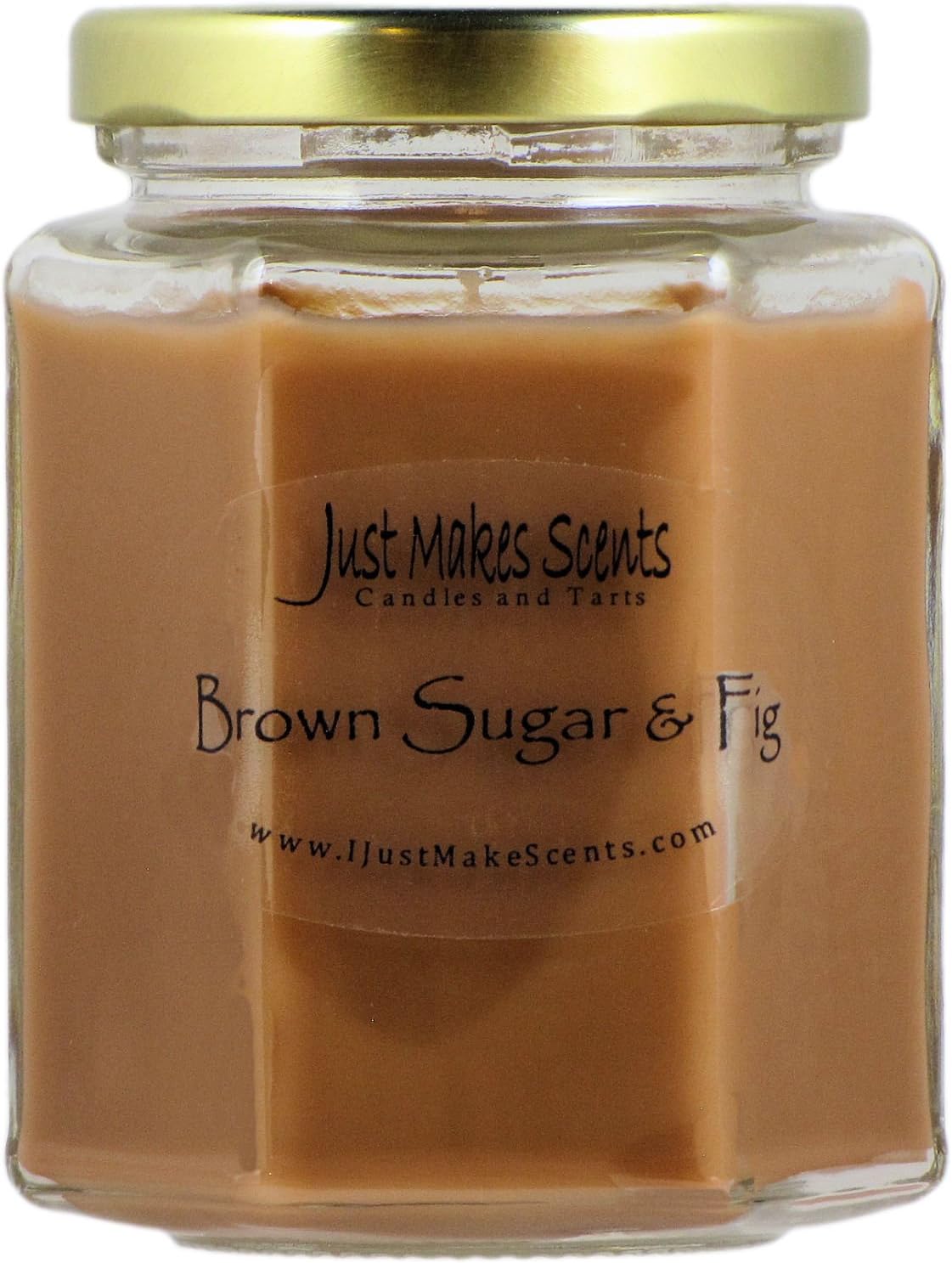 Brown Sugar & Fig Scented Blended Soy Candle by Just Makes Scents