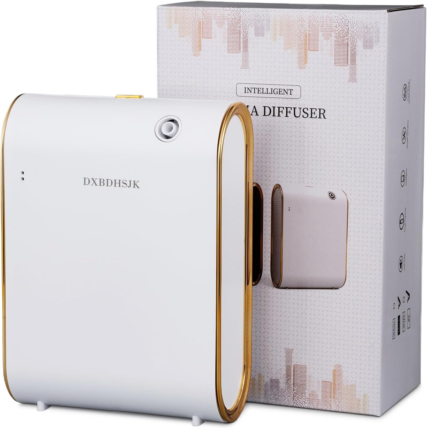 Home Bluetooth Smart Waterless Aromatherapy Machine, Essential Oil Diffuser, with Fragrance Coverage of up to 2000 Square feet, Suitable for Home, Hotel, Restaurant, Office, and spa Center.（White）