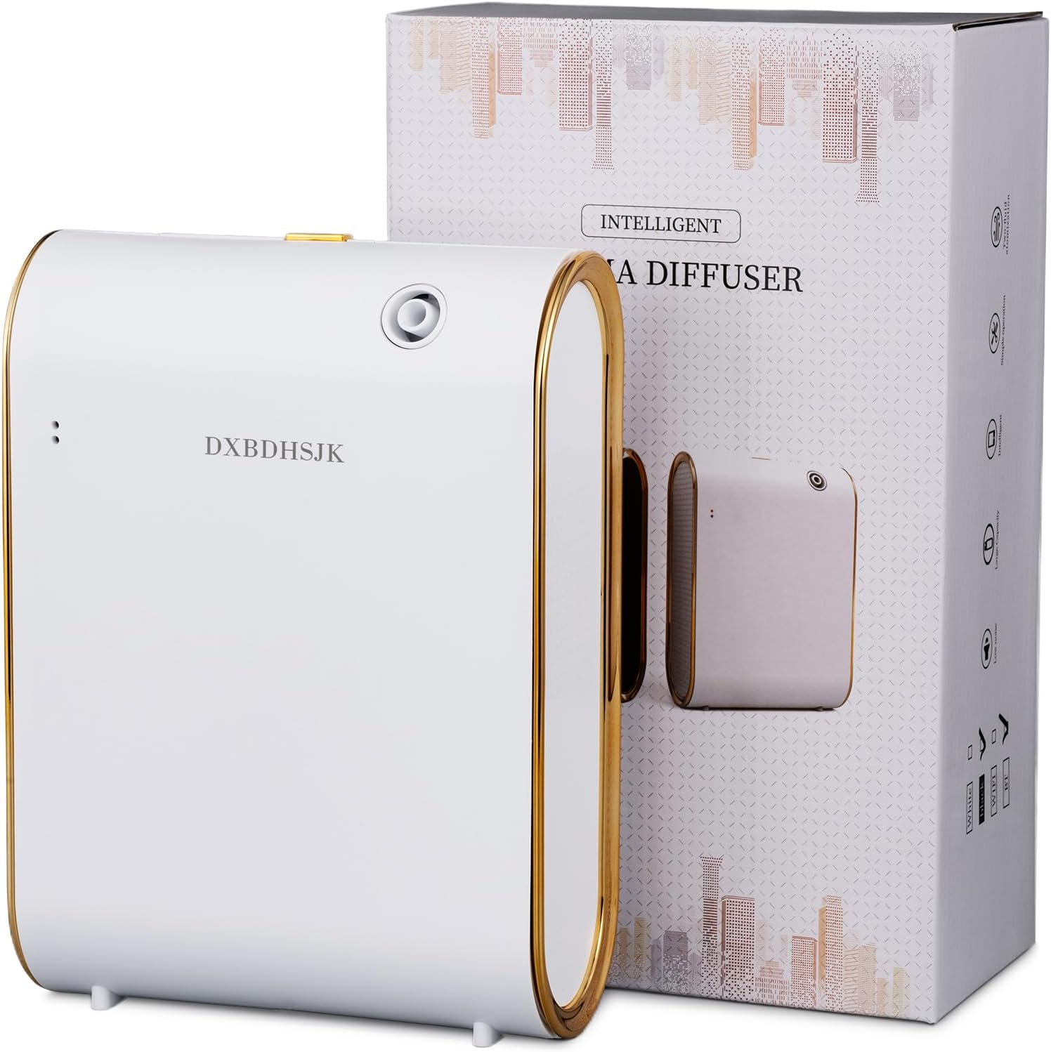 Home Bluetooth Smart Waterless Aromatherapy Machine, Essential Oil Diffuser, with Fragrance Coverage of up to 2000 Square feet, Suitable for Home, Hotel, Restaurant, Office, and spa Center.（White）