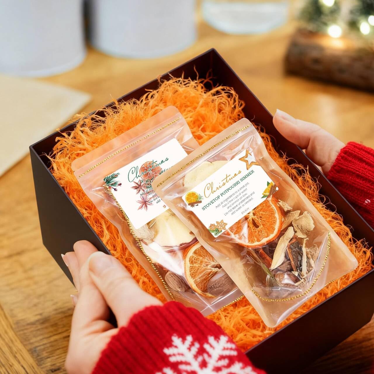 120pcs Christmas Stovetop Potpourri Stickers Simmer Pot Potpourri Instructions Labels 2x3 Inch-Christmas Party Celebrations Present Tags Decal Stove Top Simmer Home Scent Use