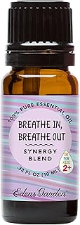 Edens Garden Breathe in, Breathe Out Essential Oil Blend- 100% Pure Premium Grade, Undiluted, Natural, Therapeutic, Aromatherapy, The Best for Diffusing, Skin, Humidifiers, Kid Safe 10 ml (.33 fl oz)