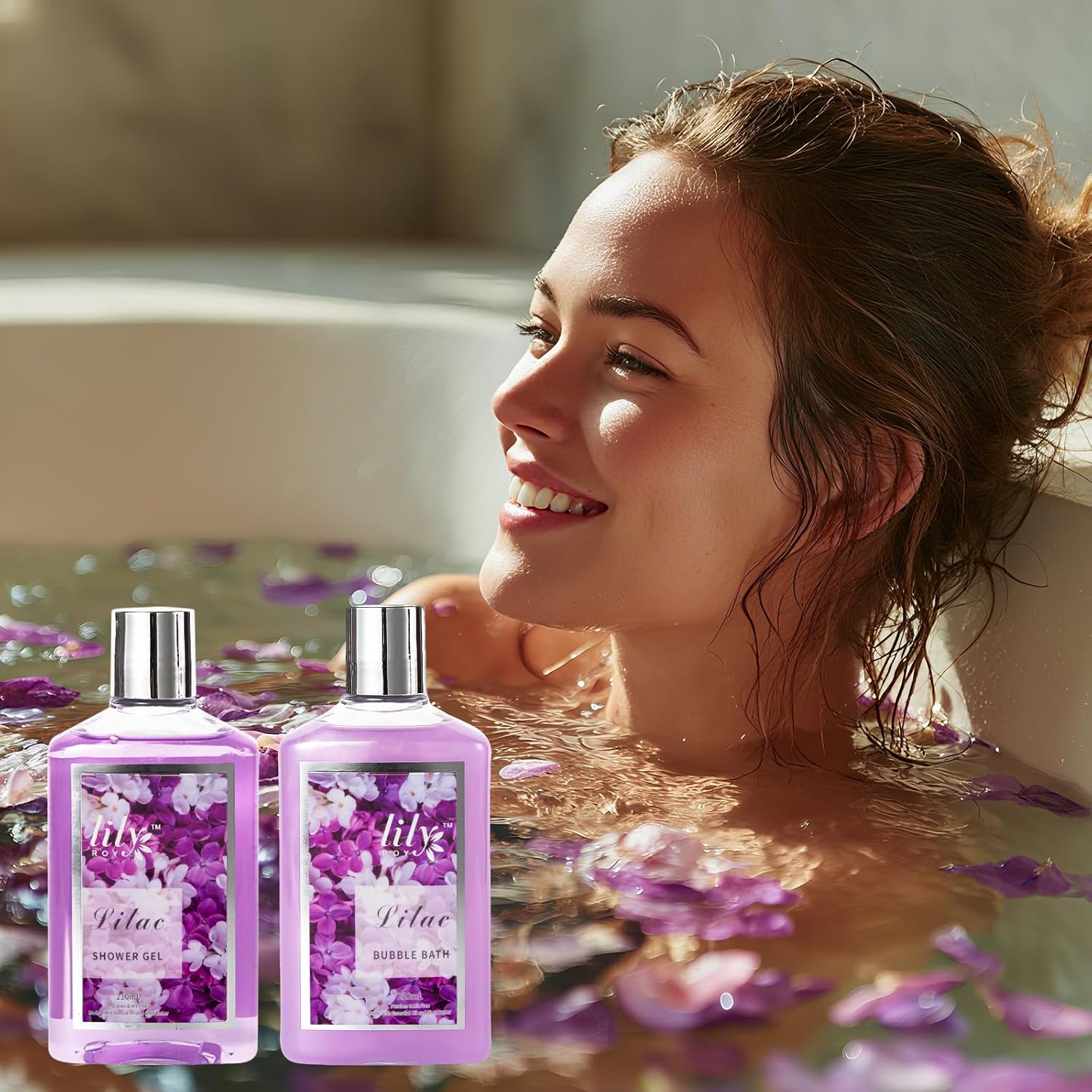 Gifts for Women, Birthday Gifts, 9 Pcs Lavender Spa Gift Baskets for Women - Bath and Body Gift Basket | Gift for Her Christmas, Mothers Day, Valentines Day, Perfect Gift for Mom All Occasion