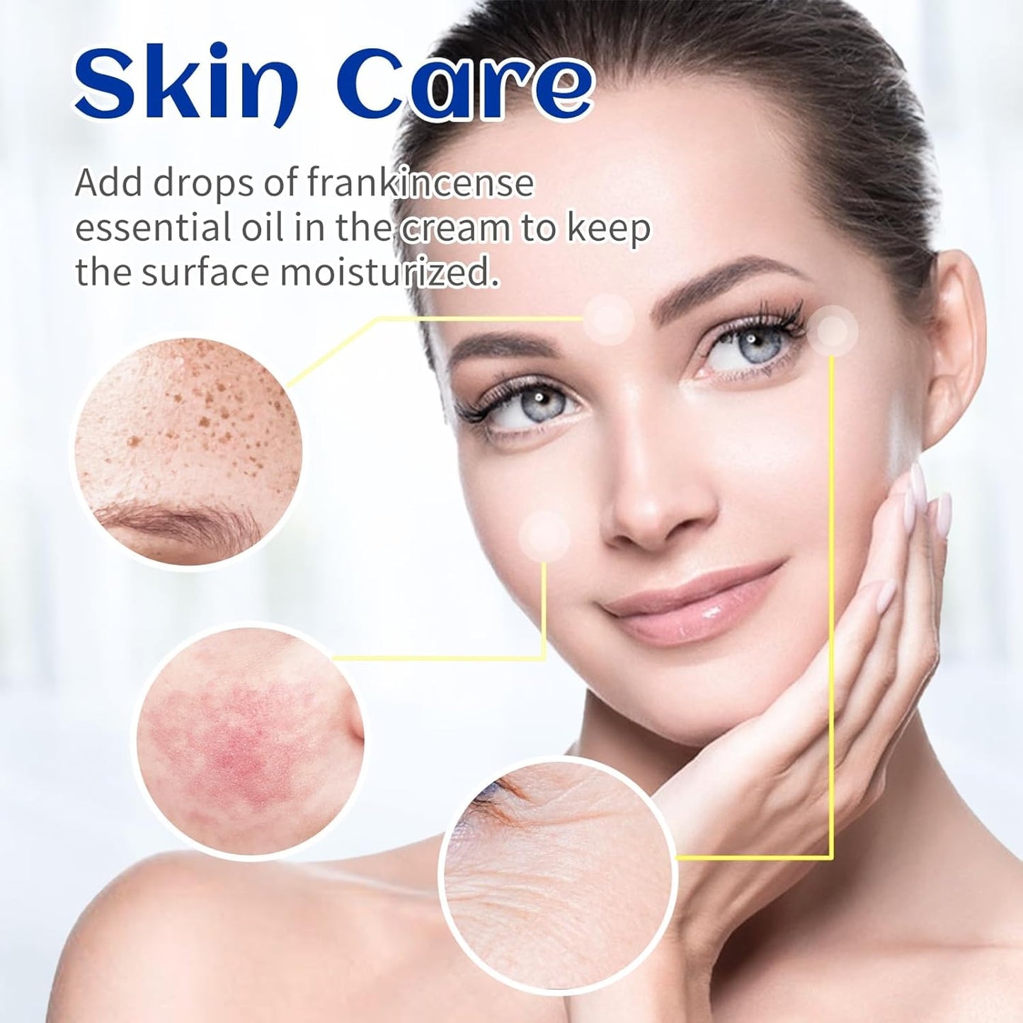 HIQILI 30ML Frankincense Essential Oil, Relaxing, Skin Care, Camp Atmosphere Creation, Can be Added to Body Lotions, Creams, Aromatherapy Use - 1.01 Fl Oz