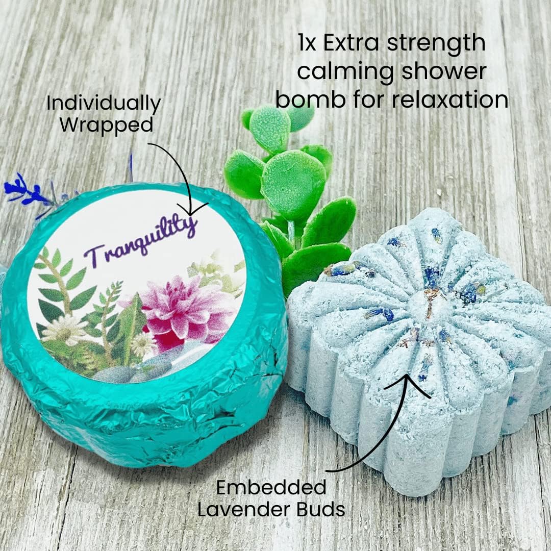 Variety Shower Bomb Collection (5pk) – Essential Oil Aromatherapy Shower Tablets for Stress, Relaxation, Mood Lift, Energy and Open Airways | Secret Santa Christmas Gift Idea (No Bomb Bag)
