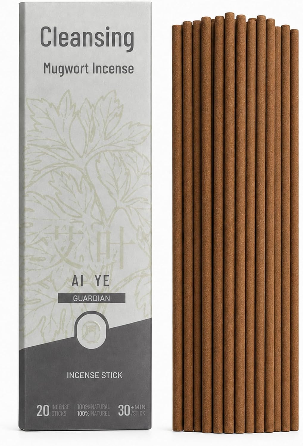 Mugwort Incense Sticks with Agarwood and Sandalwood
