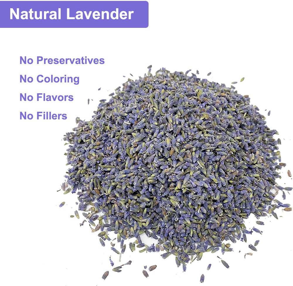 Dried Lavender Flowers, 2LB Bulk | Natural Lavender Buds, Wedding Toss, DIY Crafts, Scented Sachets