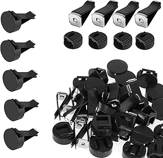 Car Air Vent Clips with Slot Head，Air Freshener Clip Auto Fragrance Pads replacement clips DIY Decorations for Office Home Automotive(50pcs，Black)