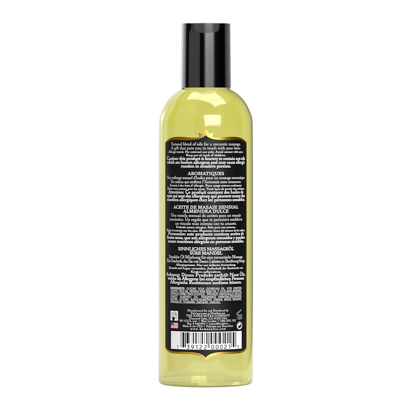 Kama Sutra Massage Oil, Sweet Almond, 8 Ounces