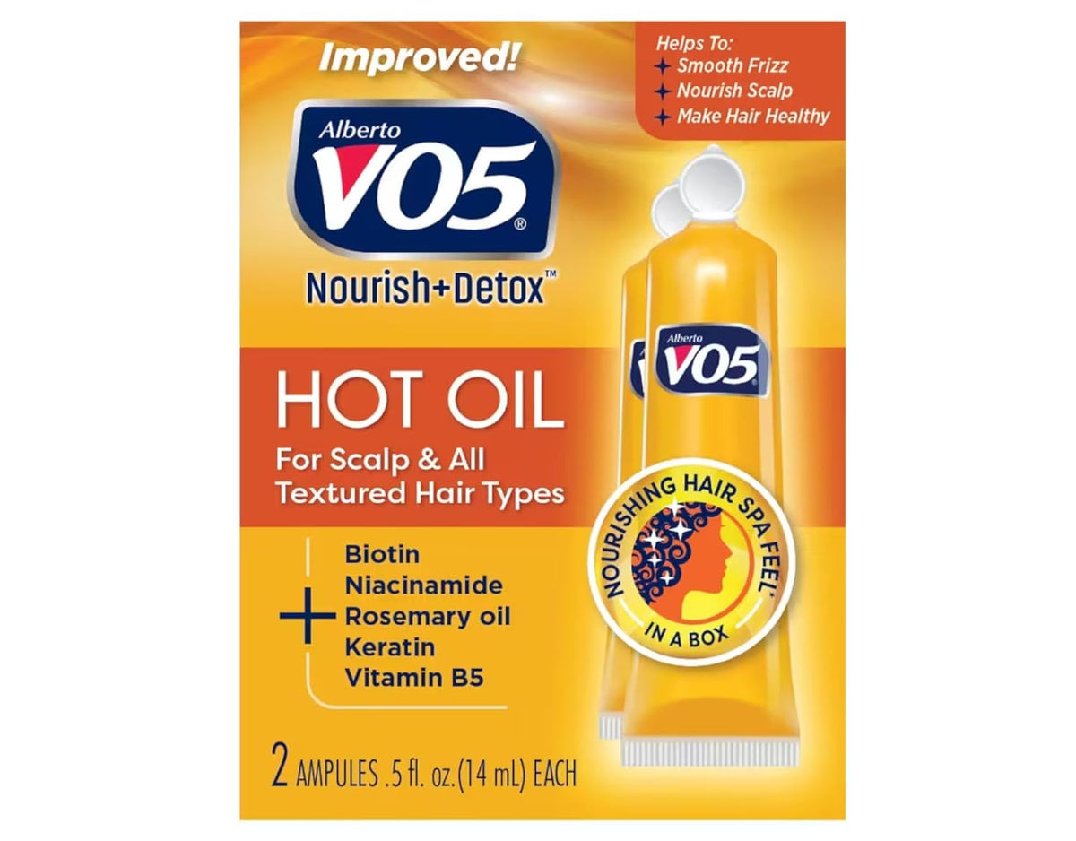 Alberto VO5 Moisturizing Hot Oil - Hot Oil Hair - Rehydrates and Protects Dry