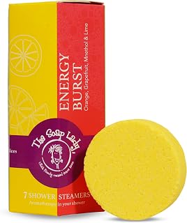 The Soap Lady Shower Steamers - Energy Burst - Orange, Grapefruit, and Lime - Qty 7