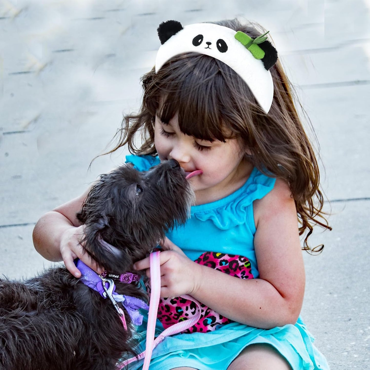 CURASA Cute Panda Headbands for Women & Girls - Kawaii Animal Hairbands for Kids & Adults - White Plush Spa Headbands for Face Washing & Skincare