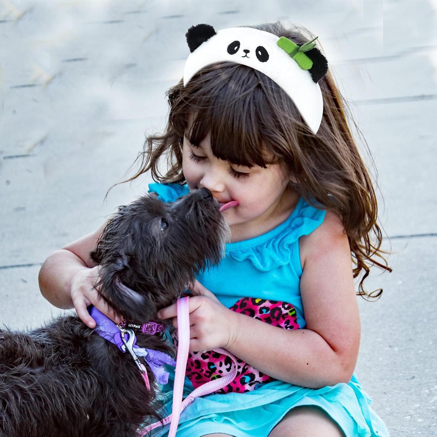 CURASA Cute Panda Headbands for Women & Girls - Kawaii Animal Hairbands for Kids & Adults - White Plush Spa Headbands for Face Washing & Skincare