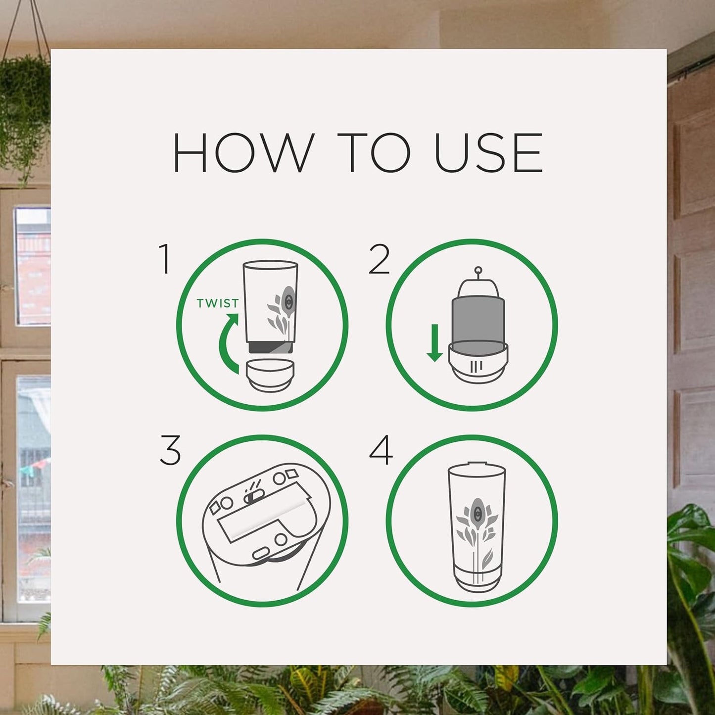 Air Wick Automatic Air Freshener Spray Starter Kit (Gadget + Refill), Fresh Linen, Air Freshener, Essential Oils