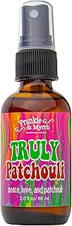 Frankie & Myrrh Truly Patchouli Aromatherapy Spray - Dark Aged Patchouli Oil Room, Linen, and Body Mist. Earthy, Musky Freshwater Scent for Relaxation and Energy.