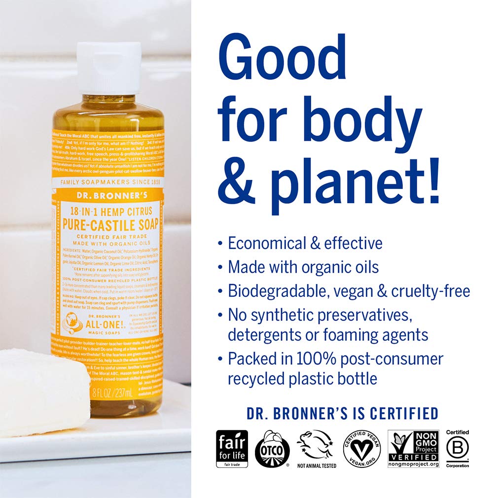 Dr. Bronner's - Pure-Castile Liquid Soap Variety Pack - Citrus
