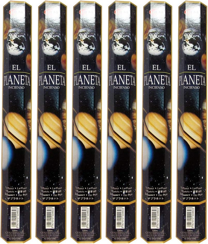 The Planet - Box of Six 20 Gram Tubes - HEM Incense