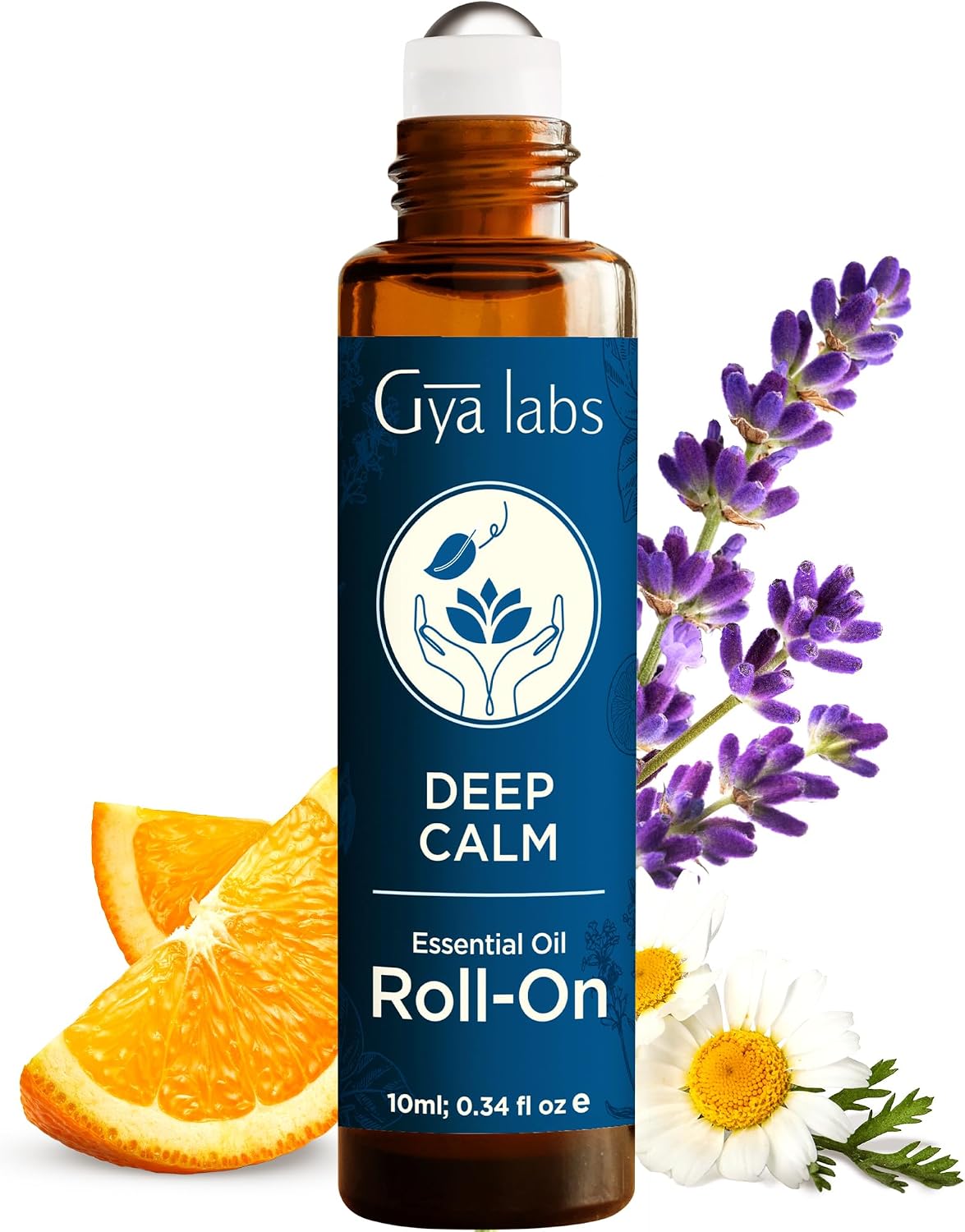 Deep Calm Essential Oil Roll-On Convenient Travel Size for Skin 0.34 Oz
