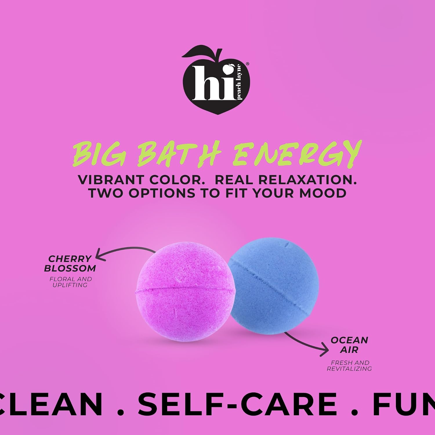 Moisturizing Cherry Blossom Bath Bombs Gift Set for Women & Kids 12-Pack (3.5 oz Each) – Vegan, Clean Beauty, Sensitive Skin Safe, Spa Gifts for Women by Hi Peach Layne