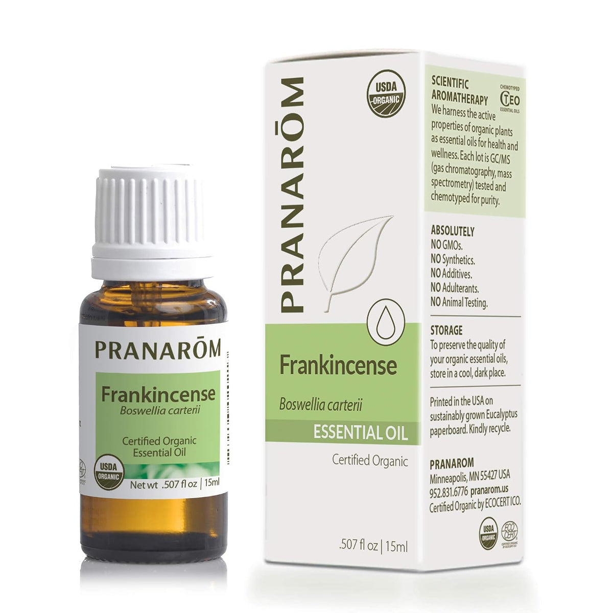 Pranarom USDA Certified Organic Frankincense Essential Oil (15ml)