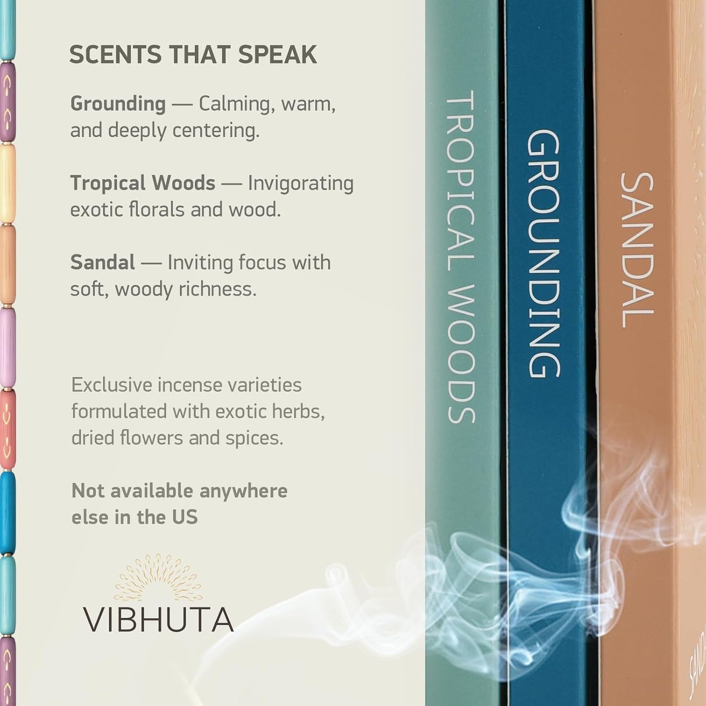 Incense Gift Set | 30 Hand-Rolled Indian Sticks | Sandalwood, Nag Champa, Spiritual & Chakra Incense for Meditation & Yoga - 3 Natural Scents (Earhty Aromas)