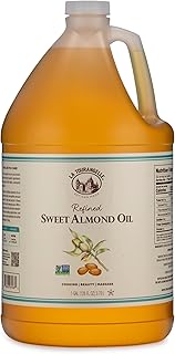 La Tourangelle, Refined Sweet Almond Oil, Food Grade All Natural for Cooking, Hair and Skin, Moisturizing Carrier Oil, 128 Fl Oz (1 Gallon)