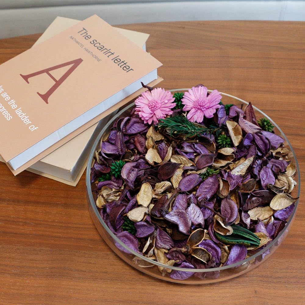 Qingbei Rina Spring Potpourri Bags,Lavender Scented Potpourri Bowl Filler,Purple Decorative Dried Flowers,Home Fragrance Sachet of Petals, Vase Fillers,Bathroom Decor(8.4 oz)