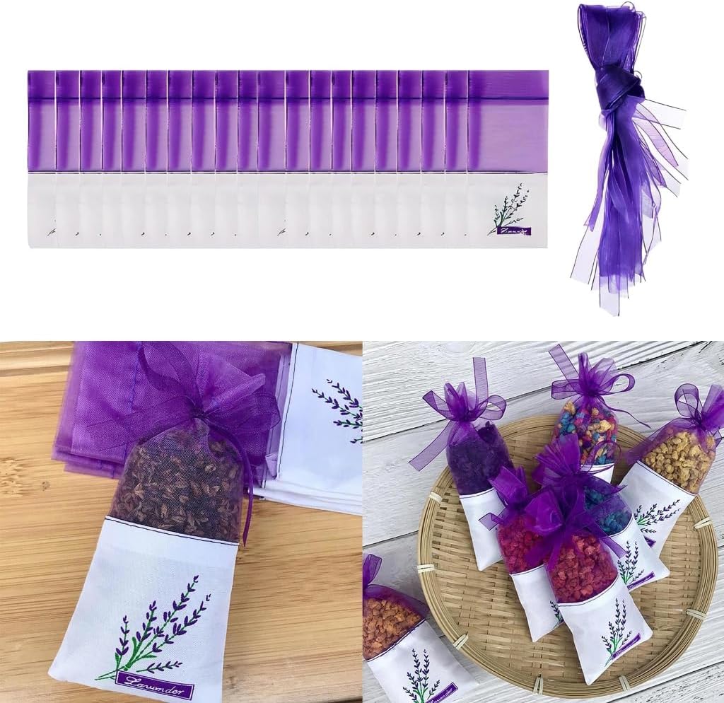 20PCS Empty Sachets Bags for Drawers and Wardrobes Closet Freshener