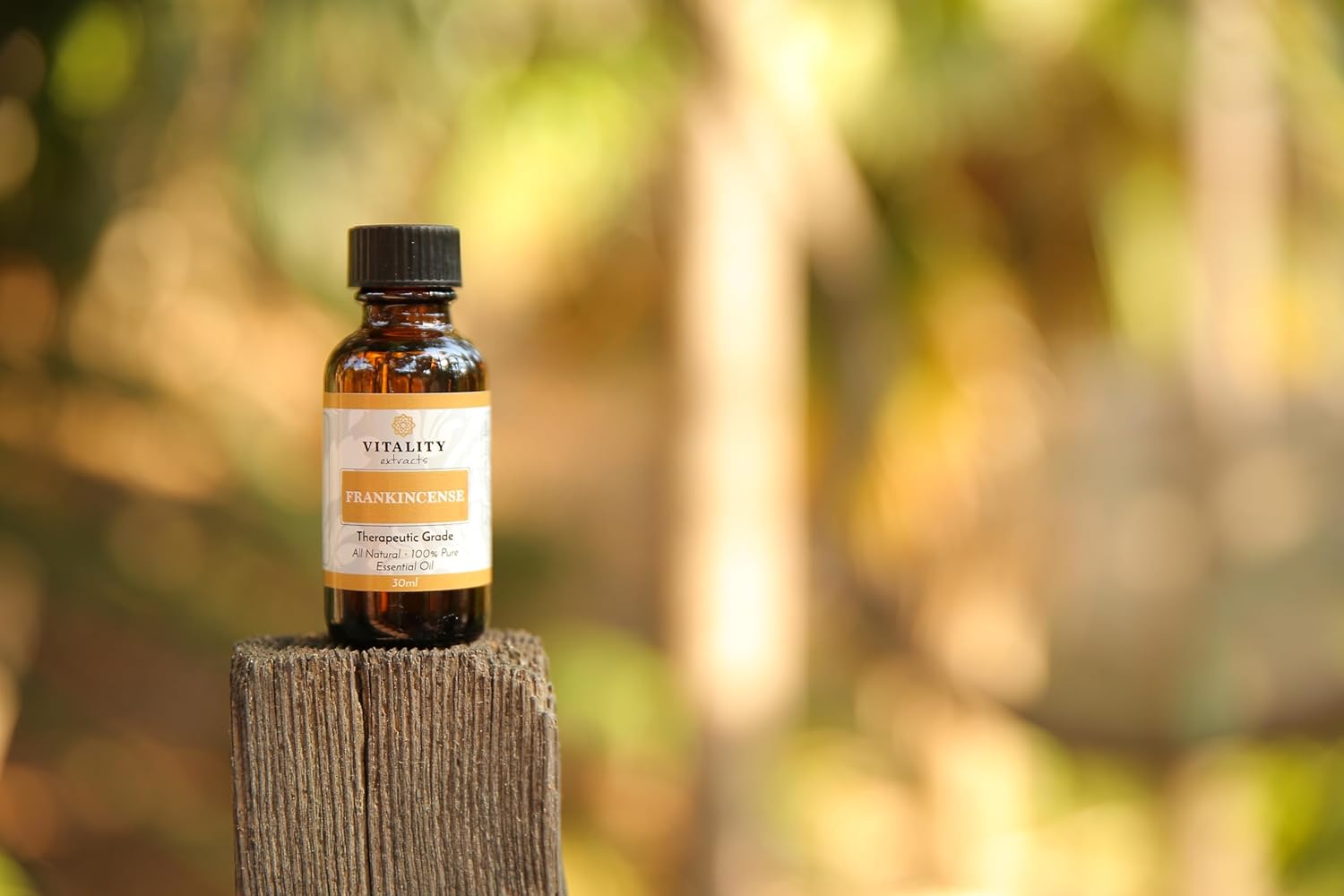 Vitality Extracts Frankincense Essential Oil (30ml) – 100% Pure Boswellia Serrata, Aromatherapy Oil for Relaxation & Calm, Skin Care Use, Warm Woody Scent for Diffuser, Massage & Yoga