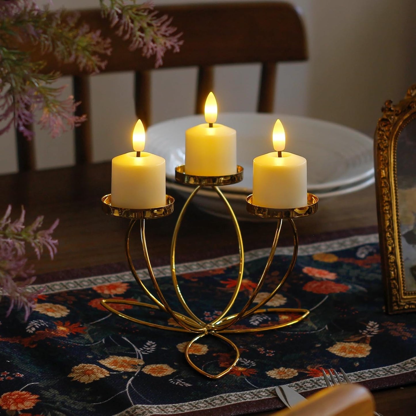 Small Flickering Tea Light Flameless Candles with Battery and Remote,1.5" x2.5" Ivory LED 2/4/6/8H Timer Votive Battery Operated Pillar Plastic Long Lasting 6pcs Tealight Candles