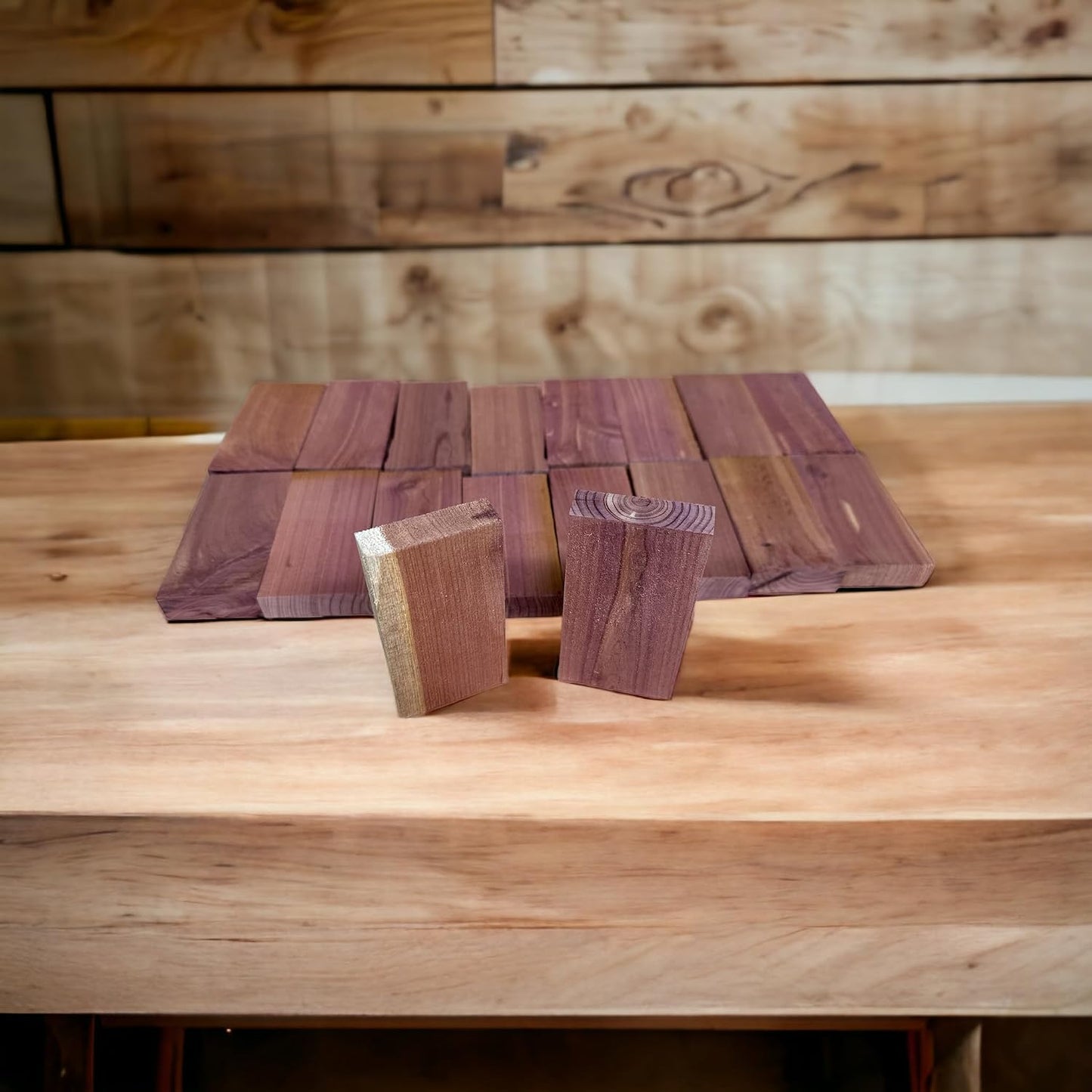 Premium Eastern Red Cedar Blocks & Sachets for Clothes and Shoes - Natural Aromatic Protection - Dust-Free Storage Solution