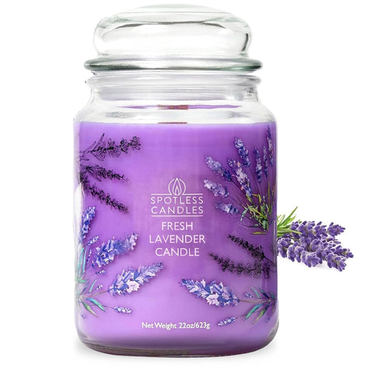 Lavender Candle 22oz: 130 Hours Burn Time