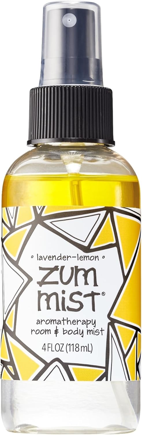 Indigo Wild Zum Mist Room & Body Spray - Aromatherapy Essential Oil Spray - Natural Body Mist & Room Spray - Lavender-Lemon Scent - 4 fl oz