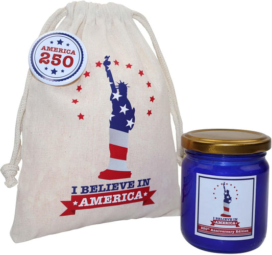 USA 250th Anniversary Candle & Commemorative Pin Set