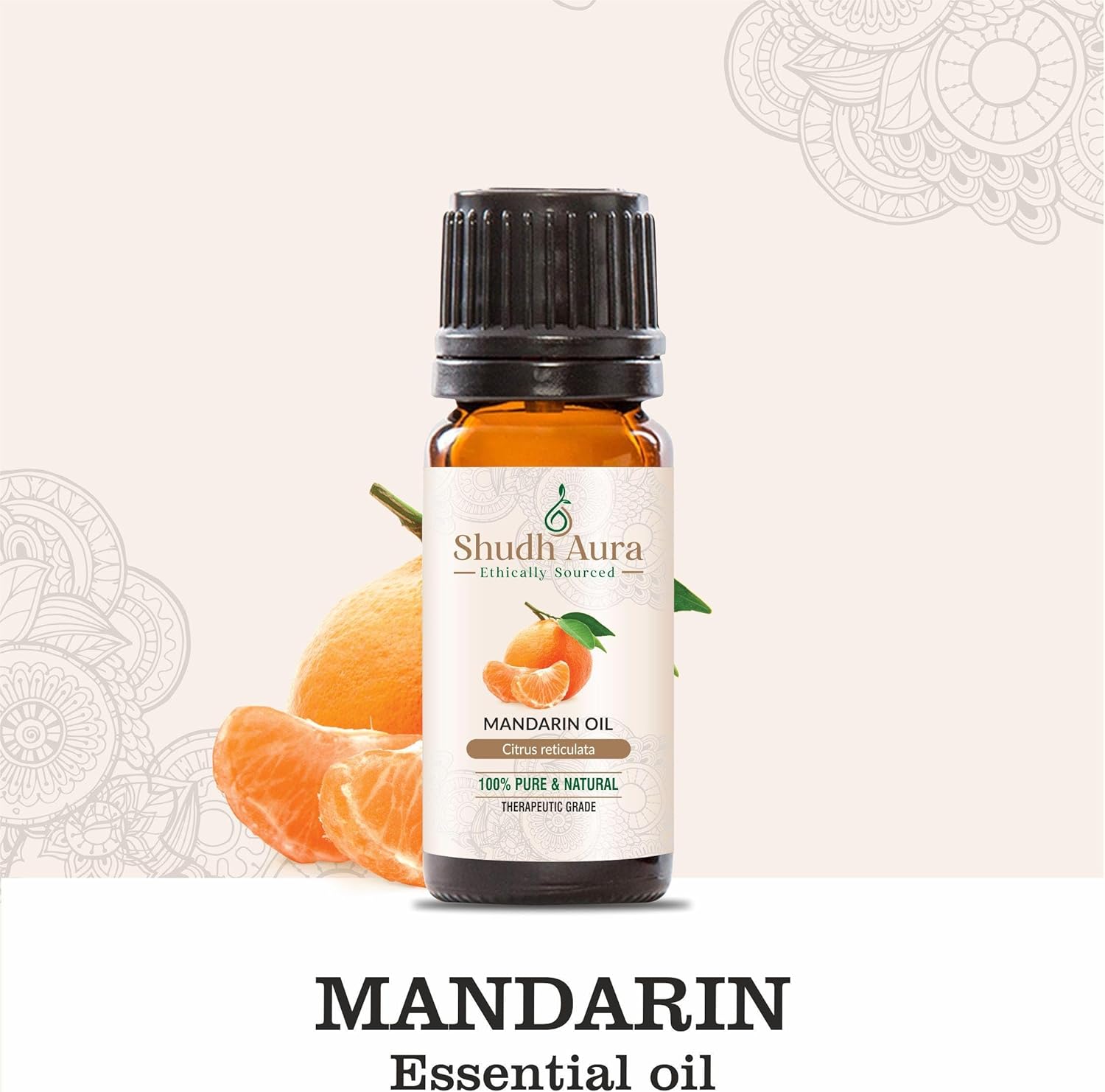 Mandarin Essential Oil | 100% Pure, Undiluted and Natural | Premium Therapeutic Grade Citrus Oils for Diffuser & Aromatherapy (10ML)