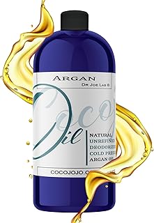 Dr Joe Lab Argan Nut Oil Deodorized 32 oz Pure Natural Moroccan Unrefined Unscented Cold Pressed Extra Virgin - for Hair Skin Body Nail and Beard - Marrakesh Oil Moisturizes & Hydrates