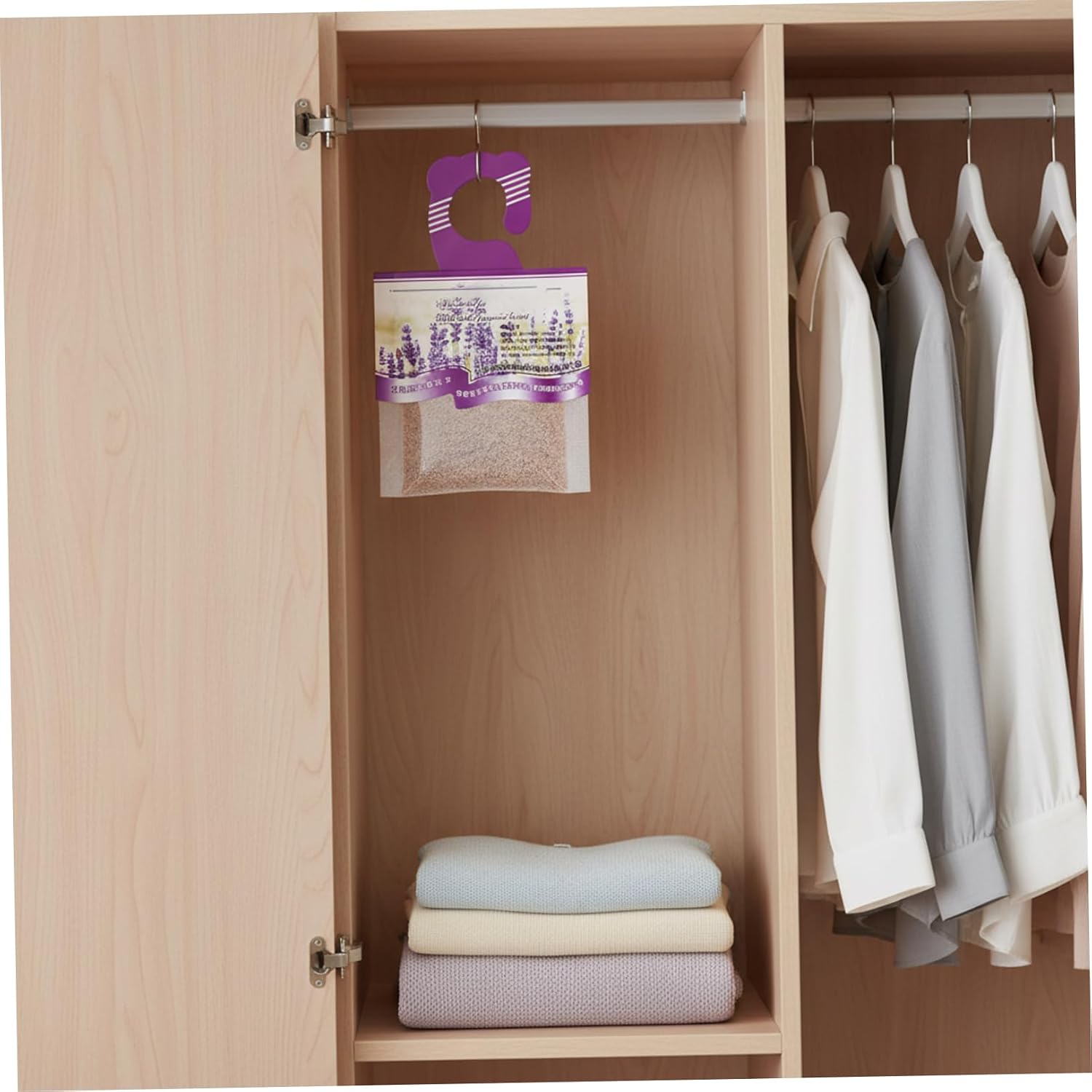 Lavender Sachets for Drawers and Closets, 18 Pack Small Spaces Air Freshener - Long-Lasting Hanging Air Freshener for Closet, Car & Small Spaces