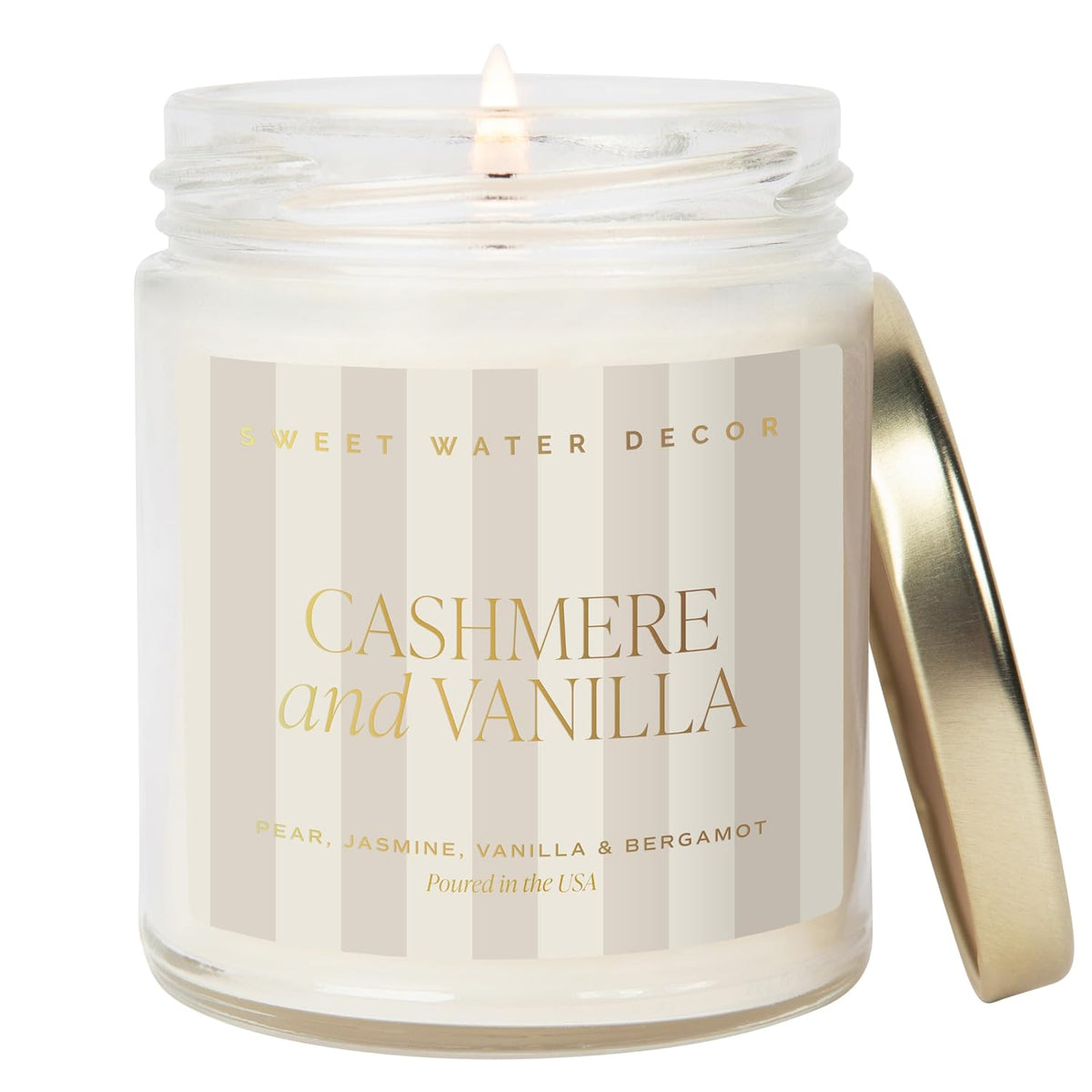 Sweet Water Decor Cashmere and Vanilla Patterned Candle
