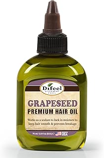 Difeel Grapeseed Premium Hair Oil 2.5 oz. - Natural Grapeseed Oil for Hair