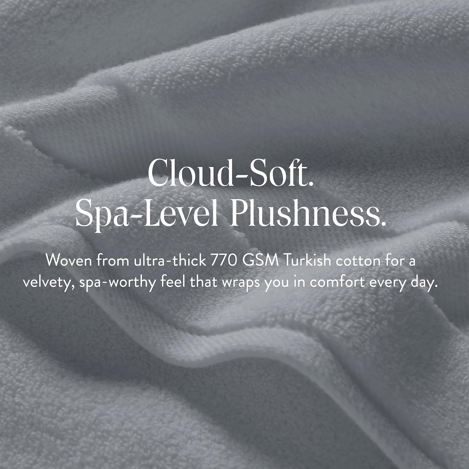 Brooklinen Super-Plush Bath Towel and Hand Towel Set - 2 Bath Towels, 2 Hand Towels - 770 GSM, Highly Absorbent, 100% Turkish Cotton, Perfect Bath Towel Set for Home & Bathroom (Pewter Grey)