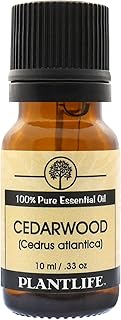 Plantlife Cedarwood Aromatherapy Essential Oil - Straight from The Plant 100% Pure Therapeutic Grade - No Additives or Filters - 10 ml