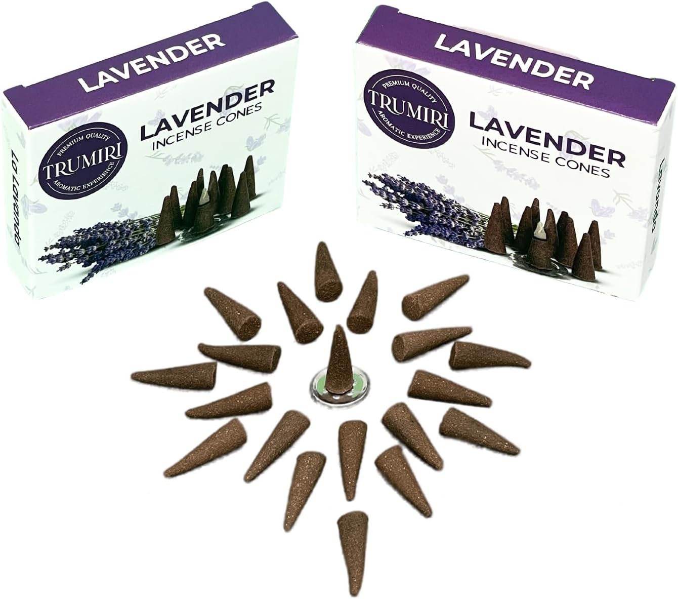 Lavender Incense Cones - Total 60 Cone Incense - Six Packs of 10 Insence Cones - Incense Cones Scented - Cone Incense Scents - Insense - Inscent