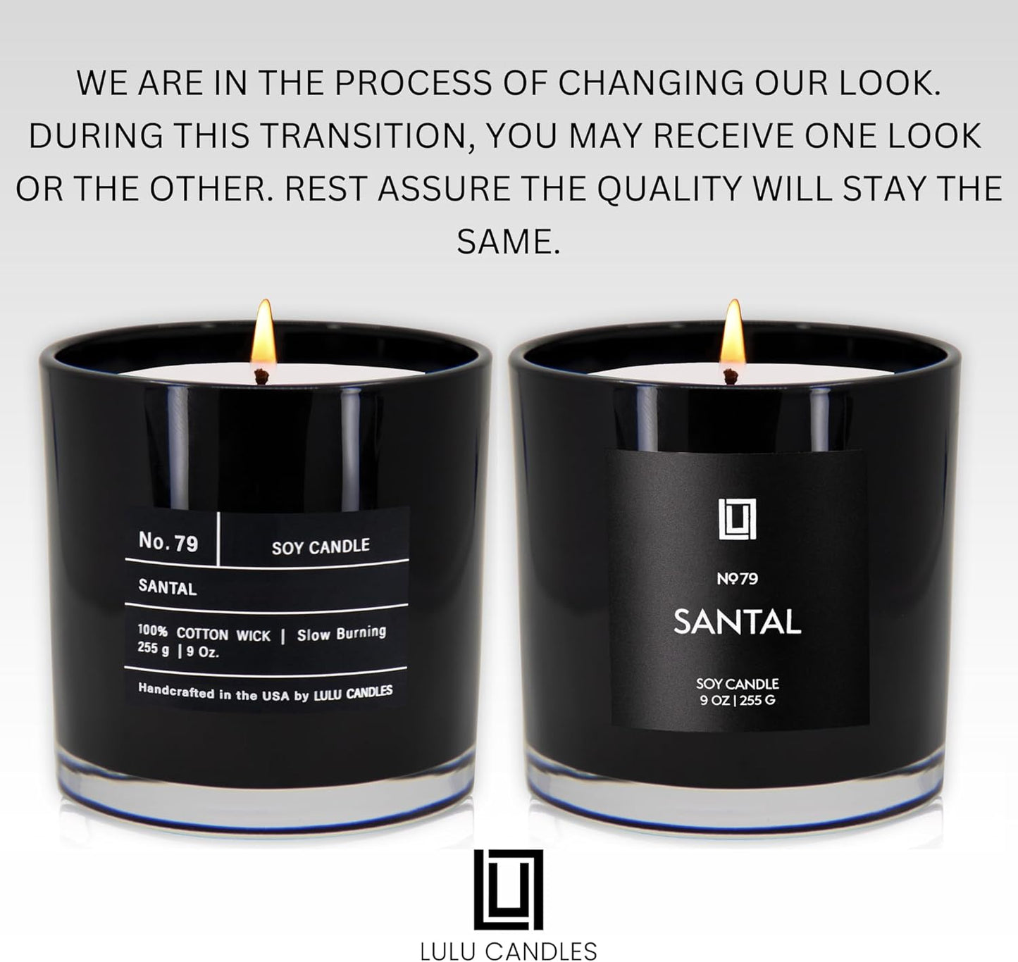 Lulu Candles | Santal | Luxury Scented Soy Jar Candle | Hand Poured in The USA | Highly Scented & Long Lasting (9 Oz.)
