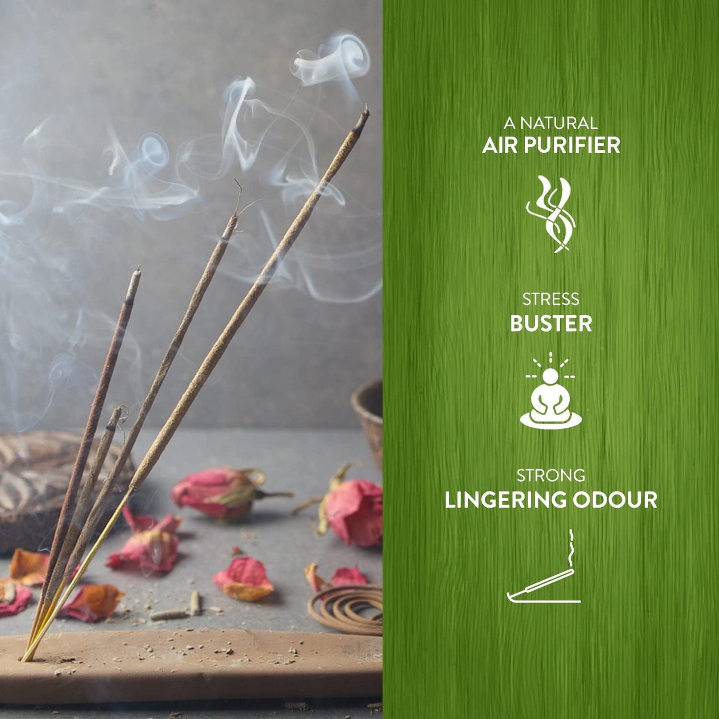 Hem Incense Cones | Natural Aromatic Blend for Purification, Protection & Spiritual Wellness | Long-Lasting Aroma (Patchouli)