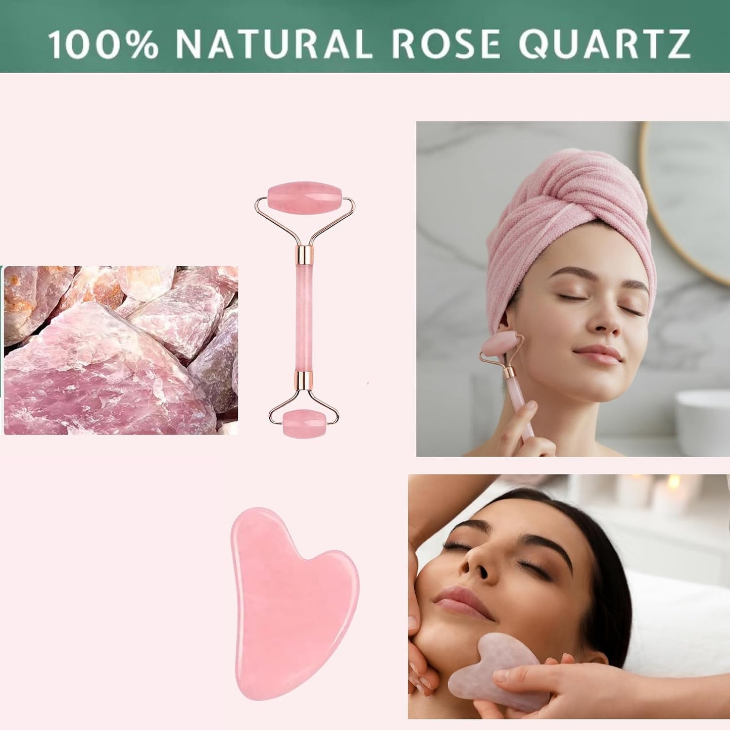 Facial Steamer,Complete Home Spa Set – Jade Roller, Gua Sha, Blackhead Remover Tools, Microfiber Hair Towel, Deep Pore Cleansing, Hydrating