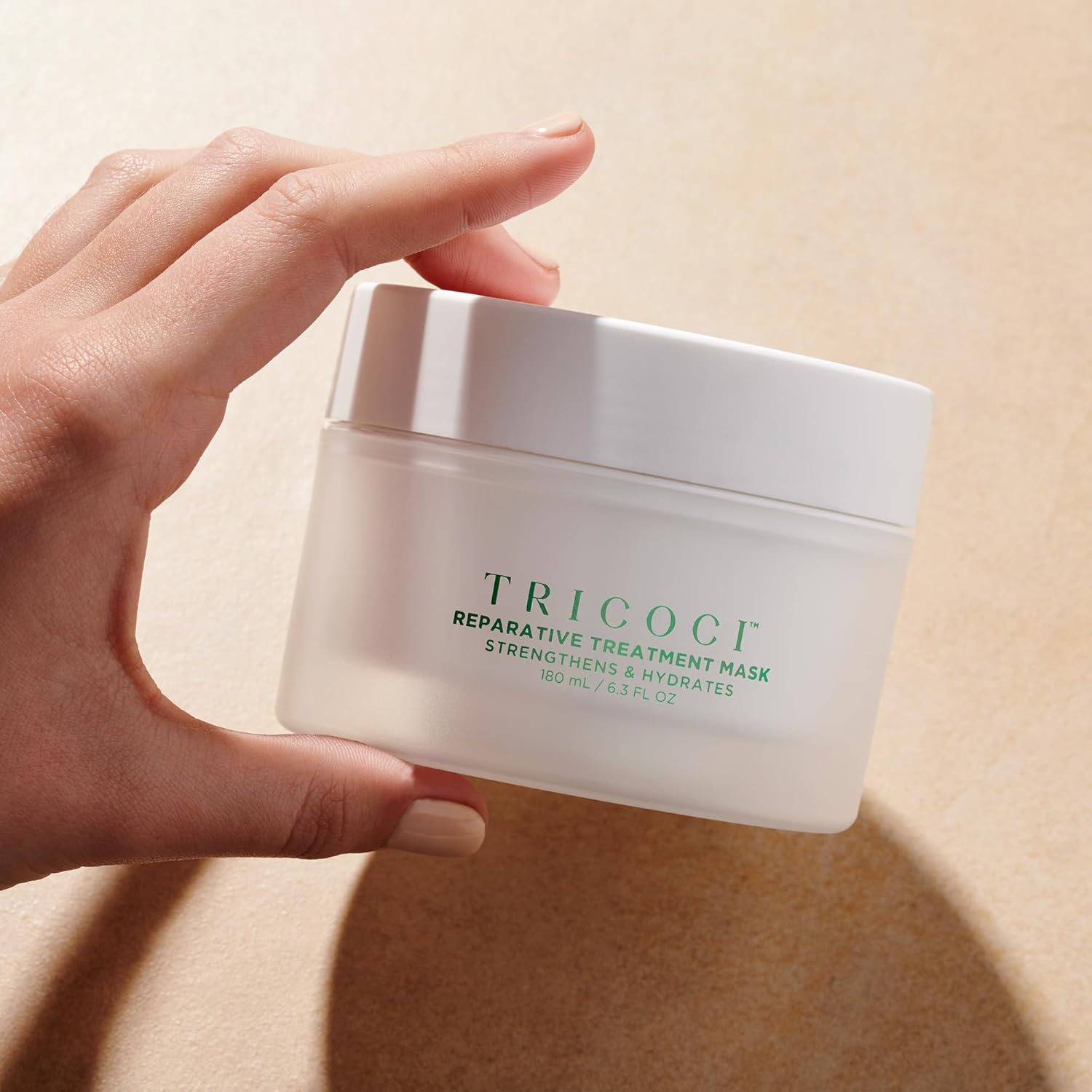 TRICOCI Reparative Treatment Mask, Biotin Peptide Shea Butter and Argan Oil Deep Conditioning Hair Mask for Damaged Hair, 6.4 oz