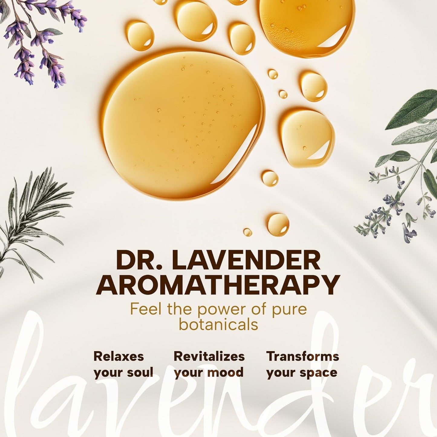 Dr. Lavender Natural Rosemary Essential Oil - 100% Botanical Scent for Hair Appearance & Scalp Massage - Revitalizing Aroma for Diffuser & Home Fragrance - 10ml