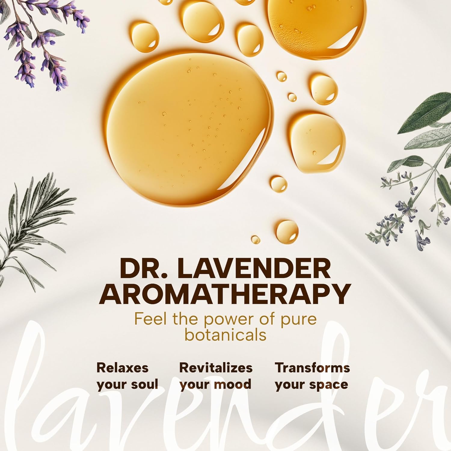 Dr. Lavender Natural Rosemary Essential Oil - 100% Botanical Scent for Hair Appearance & Scalp Massage - Revitalizing Aroma for Diffuser & Home Fragrance - 10ml
